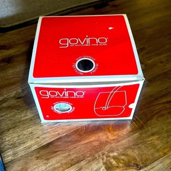NWT Govino The Go Anywhere Wine Glass Cups Shatterproof BPA Free 16oz. Set of 4 - Picture 8 of 12
